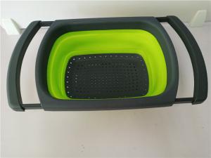 Quality Cooking Drain Basket Silicone Kitchen Tools For Washing Vegetable / Fruit wholesale