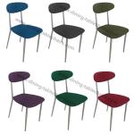 Soft Fabric Upholstered Dining Chairs , Skin Friendly Leisure Meeting Room