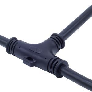 Quality IP68 Waterproof T Type Connector Rated 250V 10A Nylon/PVC Plug wholesale