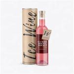 Liquor Cardboard Wine Tube Hotstamping For Glass Bottle Packaging