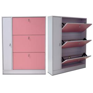 Quality Pink Umbrella Storage Adjustable MDF Mirrored Shoe Cabinet wholesale