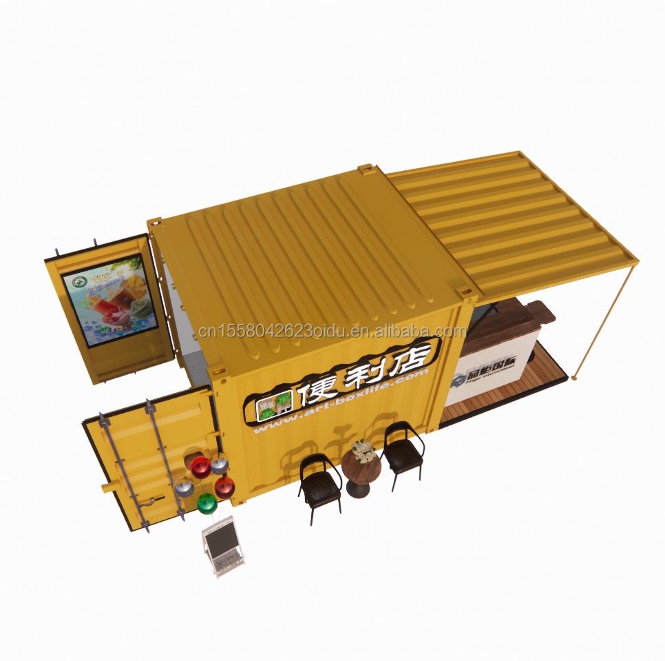 Customized Color Easily Installation Prefab Houses 10 ft Flat Pack Living Containers for Dining within Modular Homes