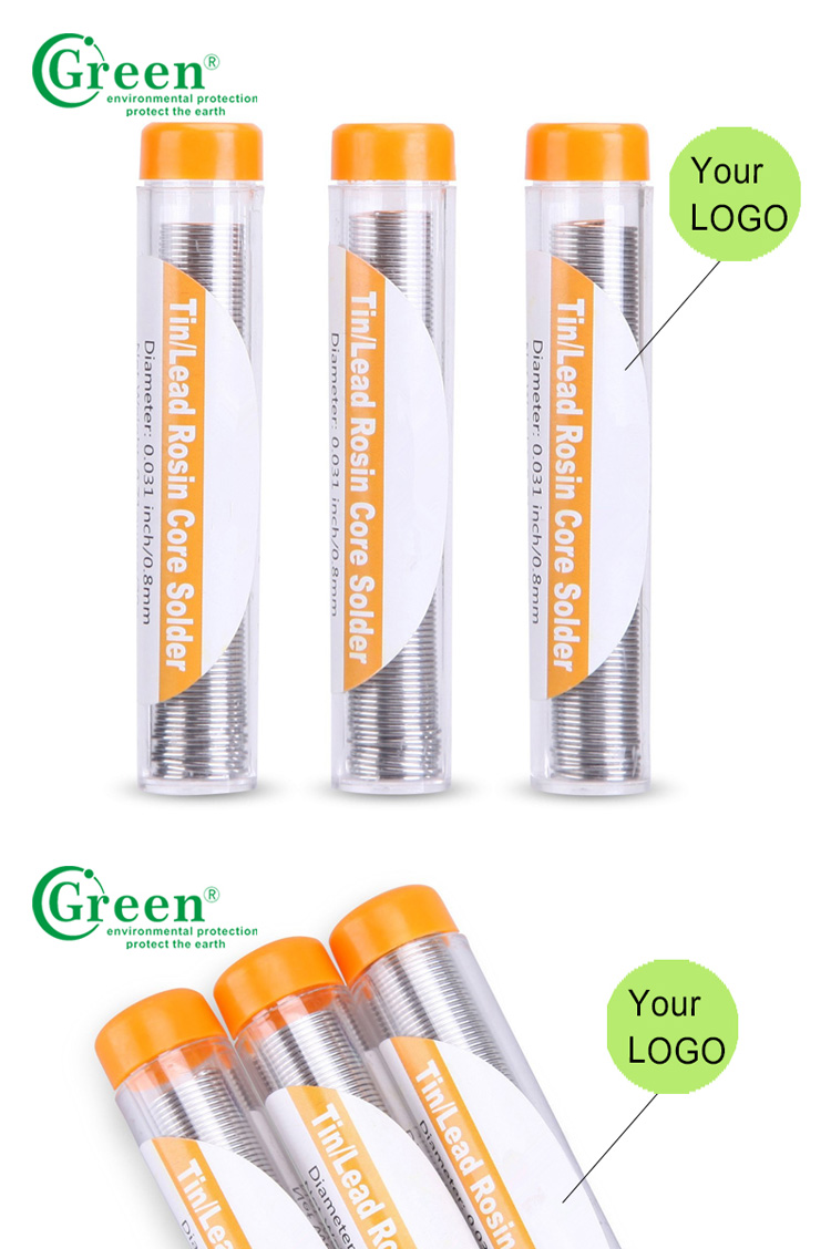 60% Sn 40% Pb Rosin Core Solder Wire 0.5-2.0mm 250-260℃ Working Temperature