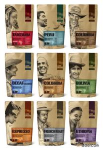 Quality Karft paper package bag , stand up resealable coffee packaging bag wholesale