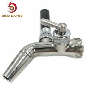 Quality Homebrew Beer Keg Faucet , Flow Control Beer Faucet With Forward Sealing wholesale