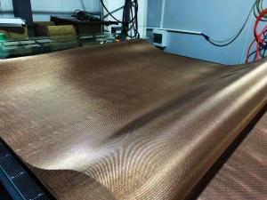 Quality Metal Mesh Fabric Laminated Glass, Laminated Mesh Fabric Glass, Metalspurc Glass wholesale