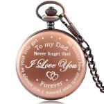 Multiusage Vintage Pocket Watch Clock , 3ATM Vintage Wind Up Pocket Watch