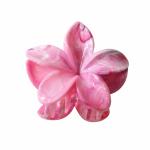 8cm marble patterned plumeria Grab Flower ponytail Hair clip Sweet hair shark