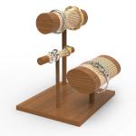 Countertop Wooden Bracelet Stand Luxury Wooden Jewelry Display Stand