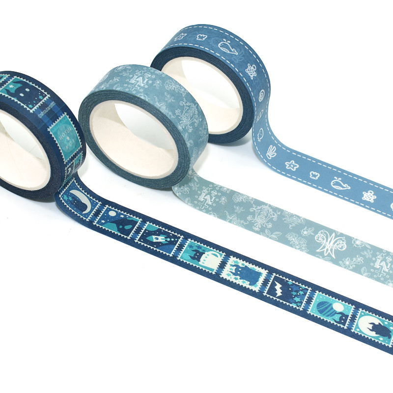 Custom Cartoon Design Bullet Journal Color Printed Washi Paper Masking Tape Japanese Washi Masking Tape