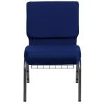 Navy Blue Church Chairs Fabric Stacking Church Chairs Modern Design