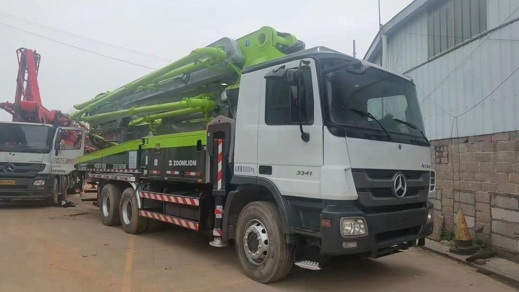 47m Zoomlion Benz Machinery Concrete Equipment Concrete Boom Beton Pumping Machine Used Truck Mounted Concrete Pump China Factory Sell