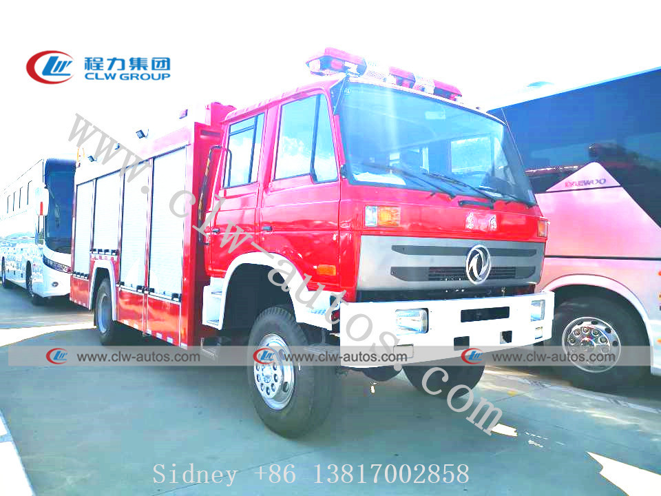 Dongfeng 4X4 Fire Fighting Truck With 6000L Water And Foam Tank