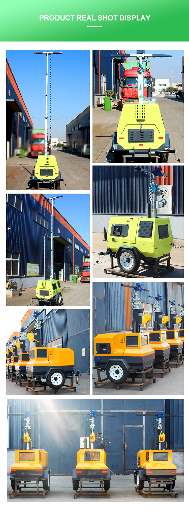 Diesel Light Tower Multifunction Outdoor Tower Light with 3500K Color Temperature