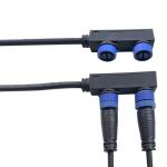 4 Pin IP68 Waterproof LED Connectors 500V Cable Jacket OD 6 - 14mm