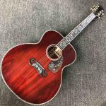 Custom AAAA All Solid KOA Wood 43 Inch Design Jumbo Body Acoustic Guitar Abalone