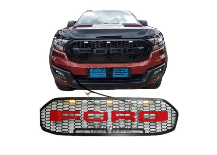 Raptor Style Car Front Grille Mesh For Ford Ecosport / Front Bumper Grill