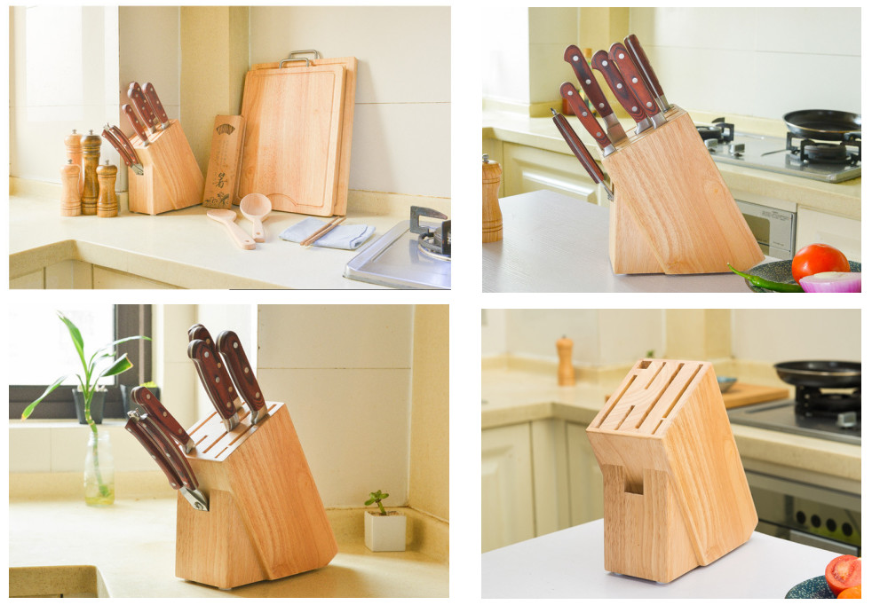 Bamboo Magnetic Knife Utensil Holder 25*22*10.5cm