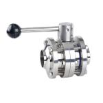 1''-8'' Stainless Steel 301/304/316 Welding Butterfly Valve for Sanitary Flow