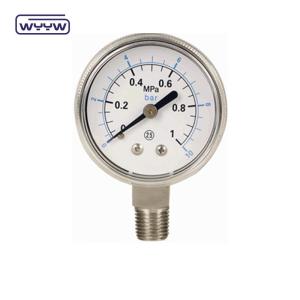 Quality 1/4&quot;Bsp 304 Stainless Steel Pressure Gauge Bottom Connection 60mm wholesale