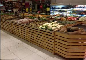 Quality Supermarket Wooden Display Rack wholesale
