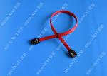 26 AWG SATA III 6.0 Gbps Female to Female SATA Data Cable , Red HDD SATA Cable 7