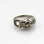 Designer Jewelry Pave Cubic Zircon 925 Silver Leopard Ring(R210)