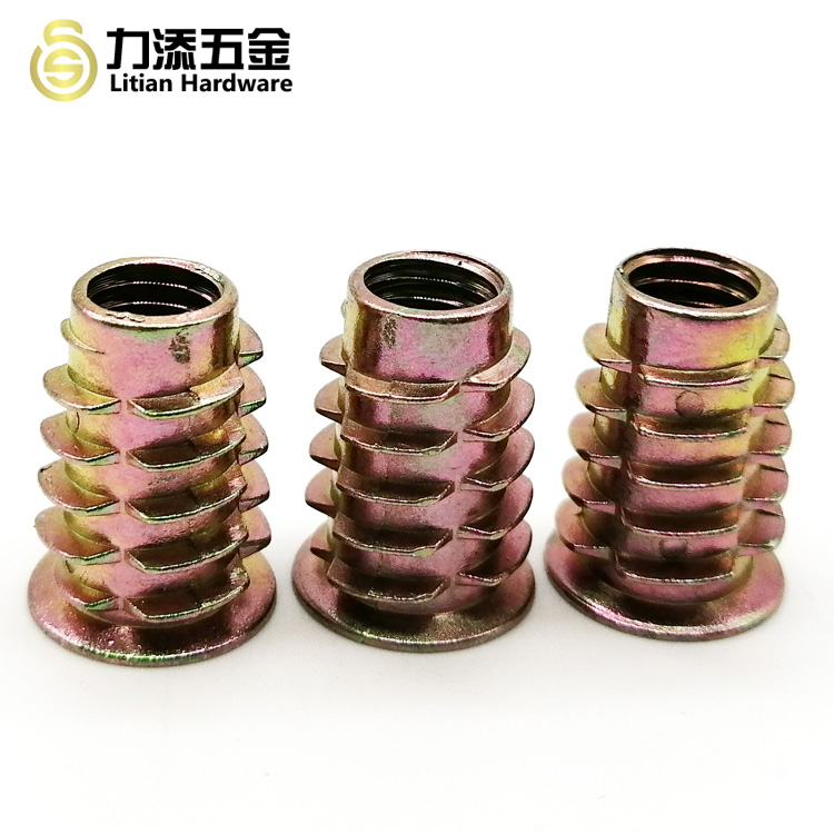 Zinc Alloy Metal Thread Inserts For Wood Lock Nut M3 M4 M5 M6 M8