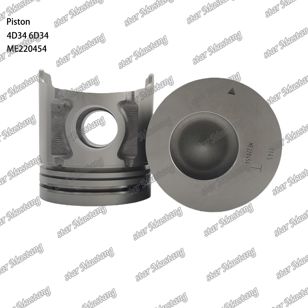 4D34 Engine Piston Pin Hole 36mm With Alfin With Oil Gallery ME220454 For Mitsubishi Engine Spare Parts