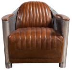Tomcat 75cm Aviator Leather Sofa Single Antique Real Leather Sofa