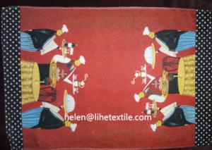 Quality pigment printed tea towel, microfiber material wholesale