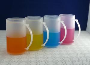 Quality Plastic Frosty Beer Mug For Promotion/frosty mug/freezer mug wholesale