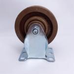 High Temp Oven Phenolic Caster Wheels 125mm Rigid Plate