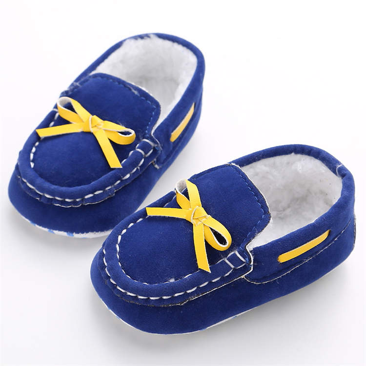 Wholesale fashion Faux suede Moccasins 0-2 years boy and girl prewalker baby boots
