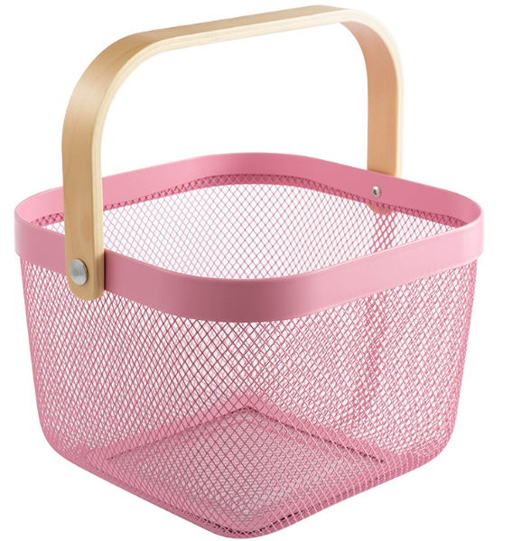 550G Stainless Steel Hanging Fruit Basket , 19cm Height Fruit Steel Basket