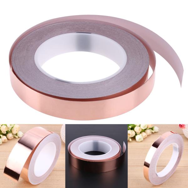 Cheap 25mm Width Double Sided Conductive Copper Tape 0.1mm Antistatic for sale