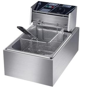 Quality Commercial Kitchen Equipment Chicken Deep Fryer Cooker Machine Stainless Steel Fried With Basket Automatically wholesale