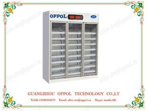 Quality OP-1108 Drug Storage Triple Glass Doors Customized Size Air Cooling Refrigerator wholesale