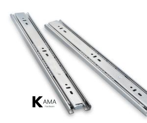 Quality Full Extension 3 Fold Ball Bearing Drawer Slides 45mm Iron Steel material wholesale