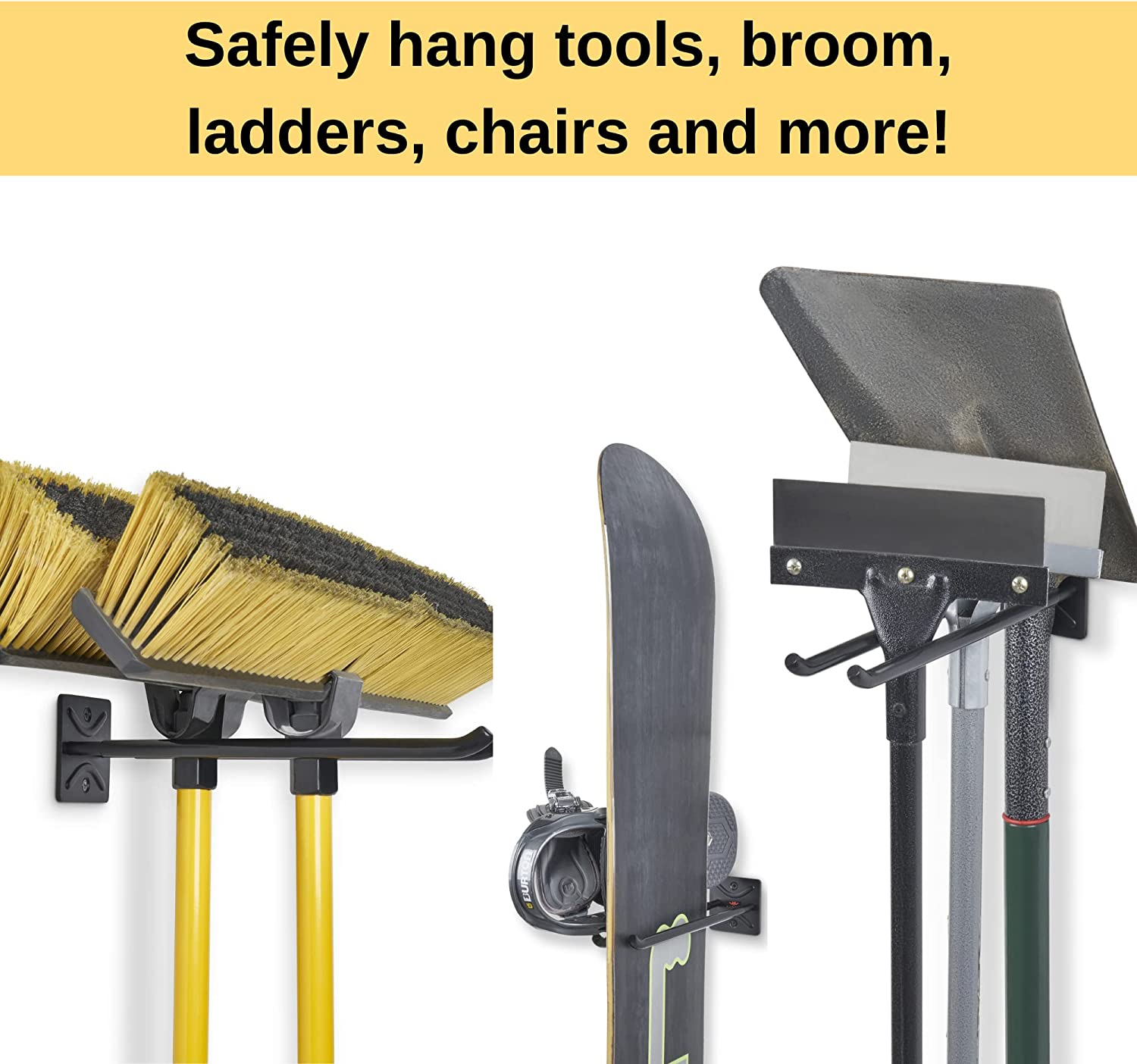 Sustainable Function Garage Storage System Hooks Multifunction Wall Mount Tool Organizer