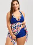 swimwear women bikini Large size swimsuit black dress Beach vacation sexy piece