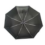 Full Digital Print 3 Fold Umbrella Auto Close Umbrella Aluminum Frame Black
