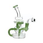 Dab Oil Borosilicate Glass Bongs 8 InchRecycler Water Pipes Smoking With 4mm