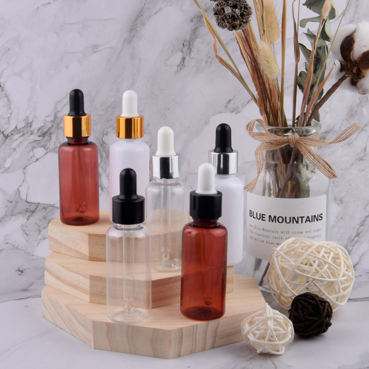 Colorful Empty PET Plastic Drop Bottle For Hair Styling Products