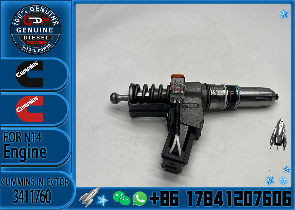 N14 ISM11 QSM11 M11 Auto Engine Fuel System Fuel Injector 3411766 3411753 3411760 For Cummins
