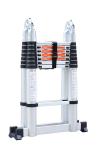 Silver Aluminium 5m Multi Purpose Telescopic Ladder