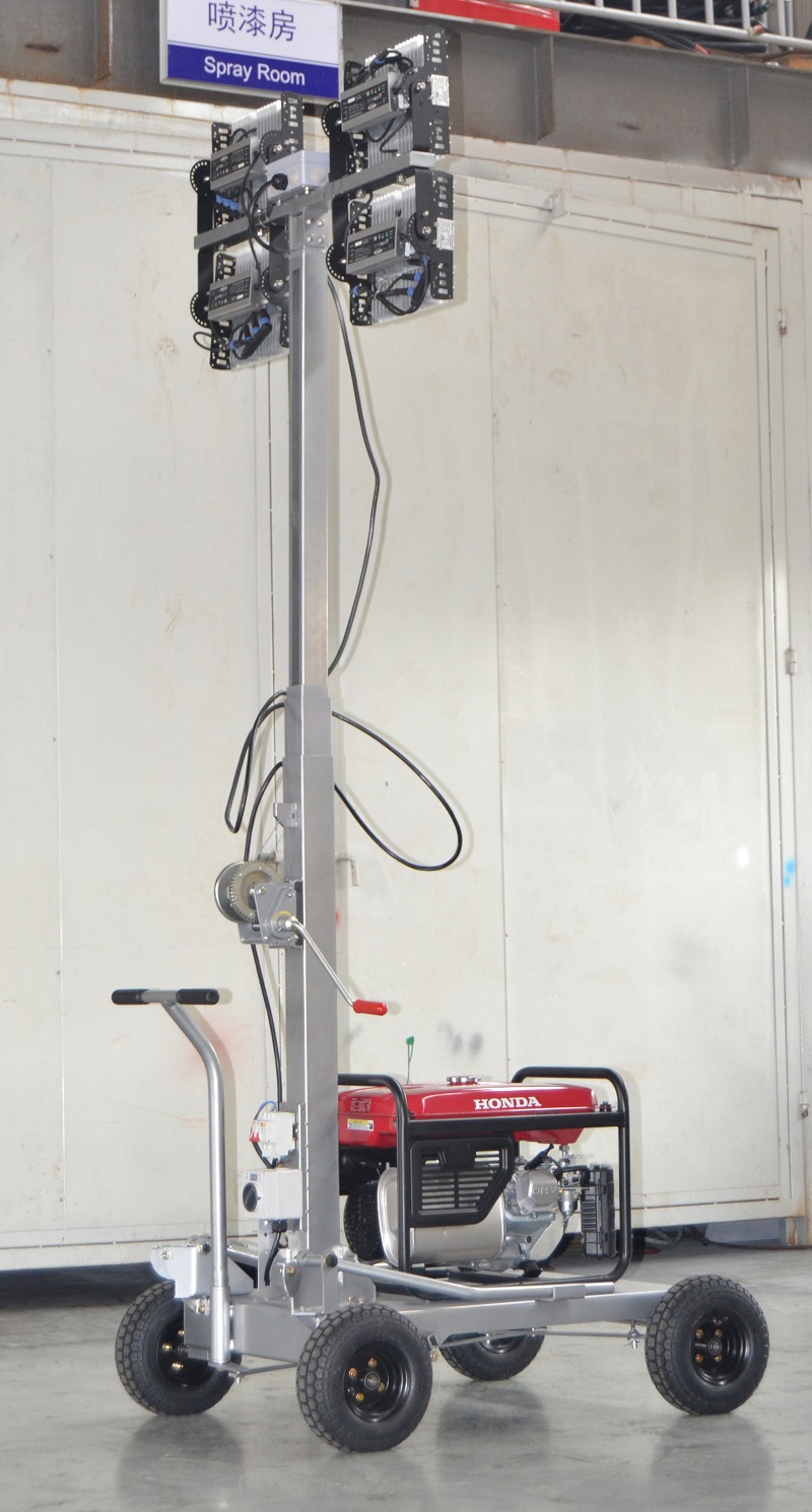 6kw Portable Light Tower Lamp Doosan 50W Obstruction Lights