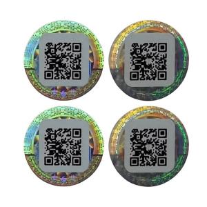 Quality OEM QR Code Label Removable Industry Security Auto Parts Label ROHS wholesale