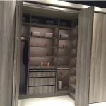 Modern Glass Door Wooden Walk In Closet Wardrobe Bedroom Furniture