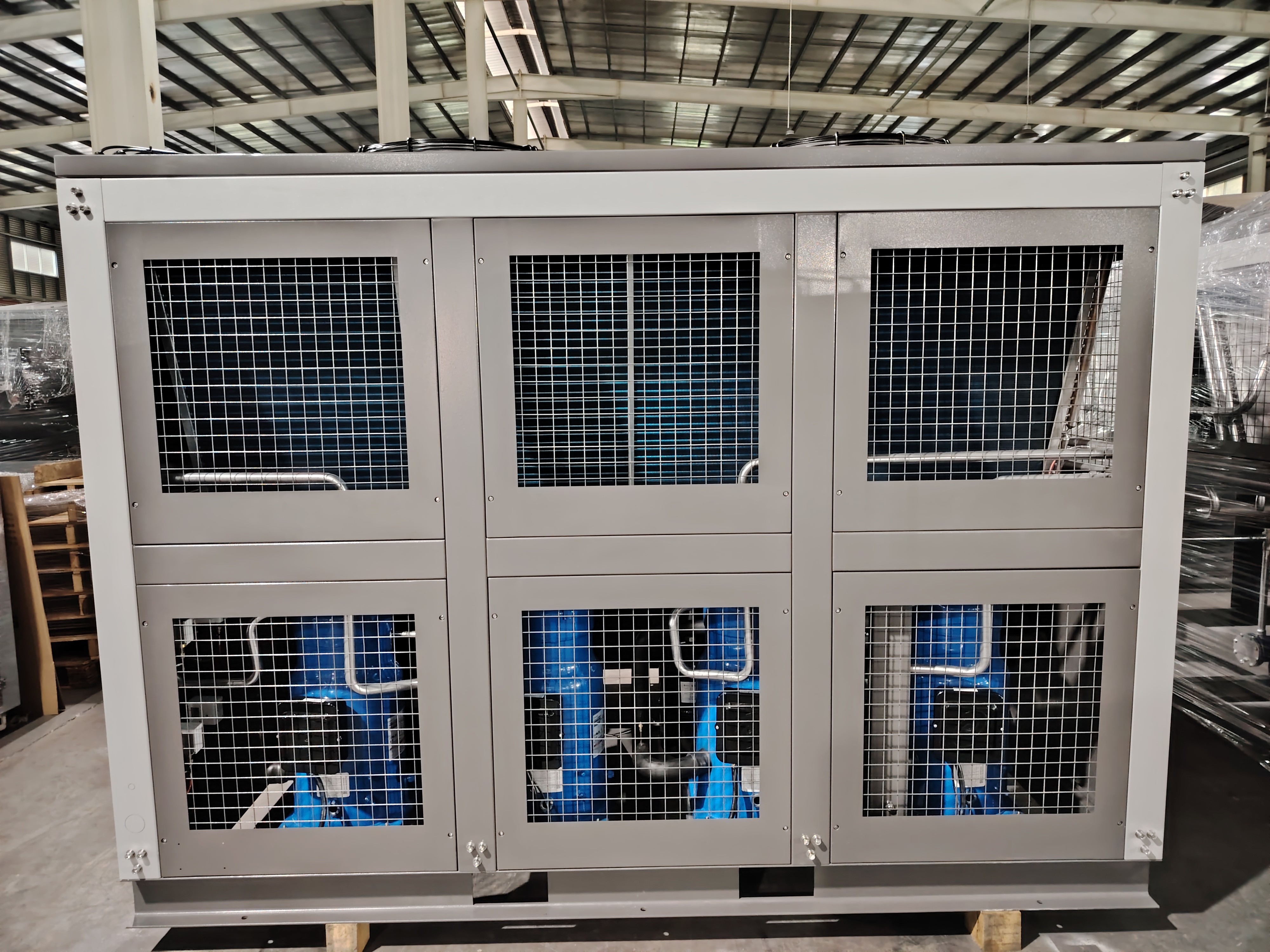 345L Water Tank 60 Ton Air Cooled Industrial Water Chiller for Injection Molding Machine 2700*2200*2050